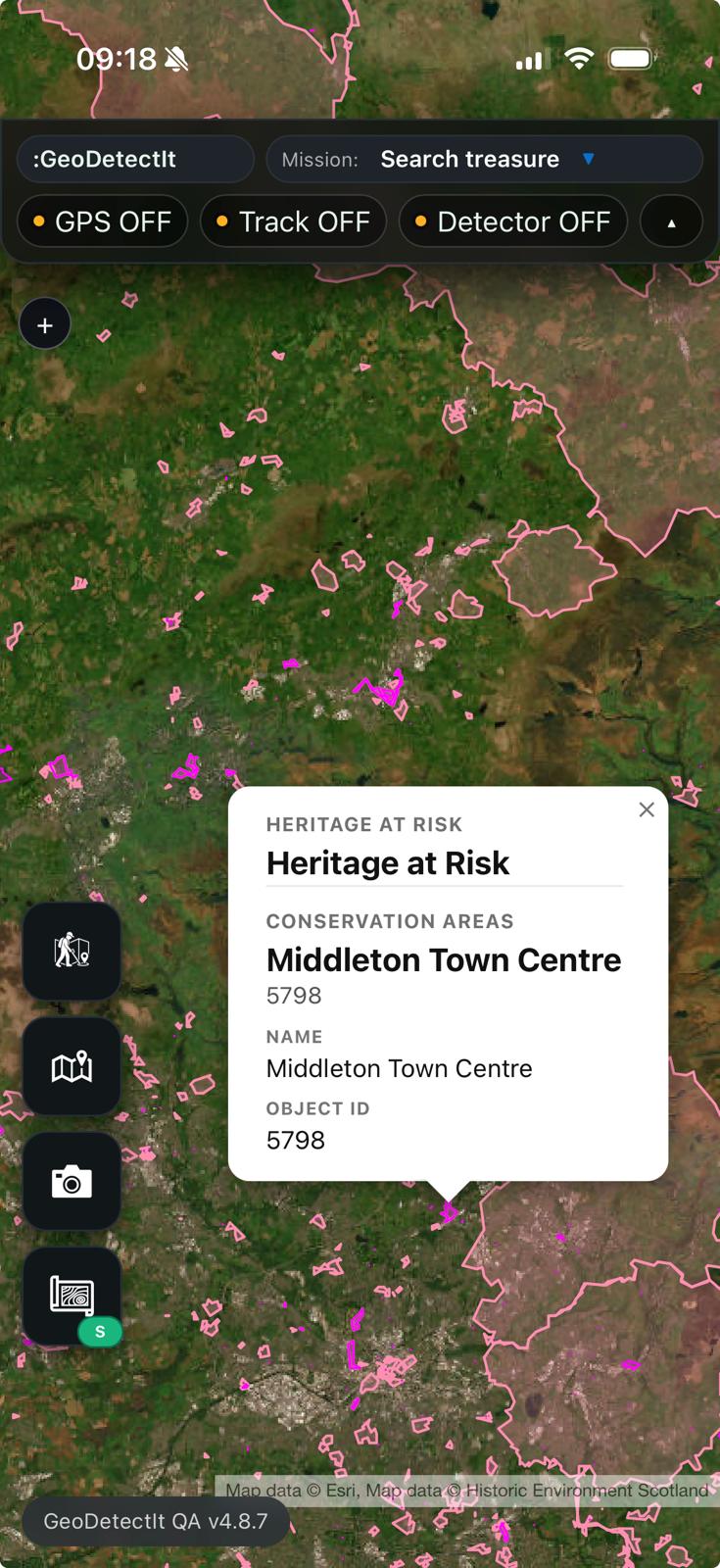 GeoDetectit field map view