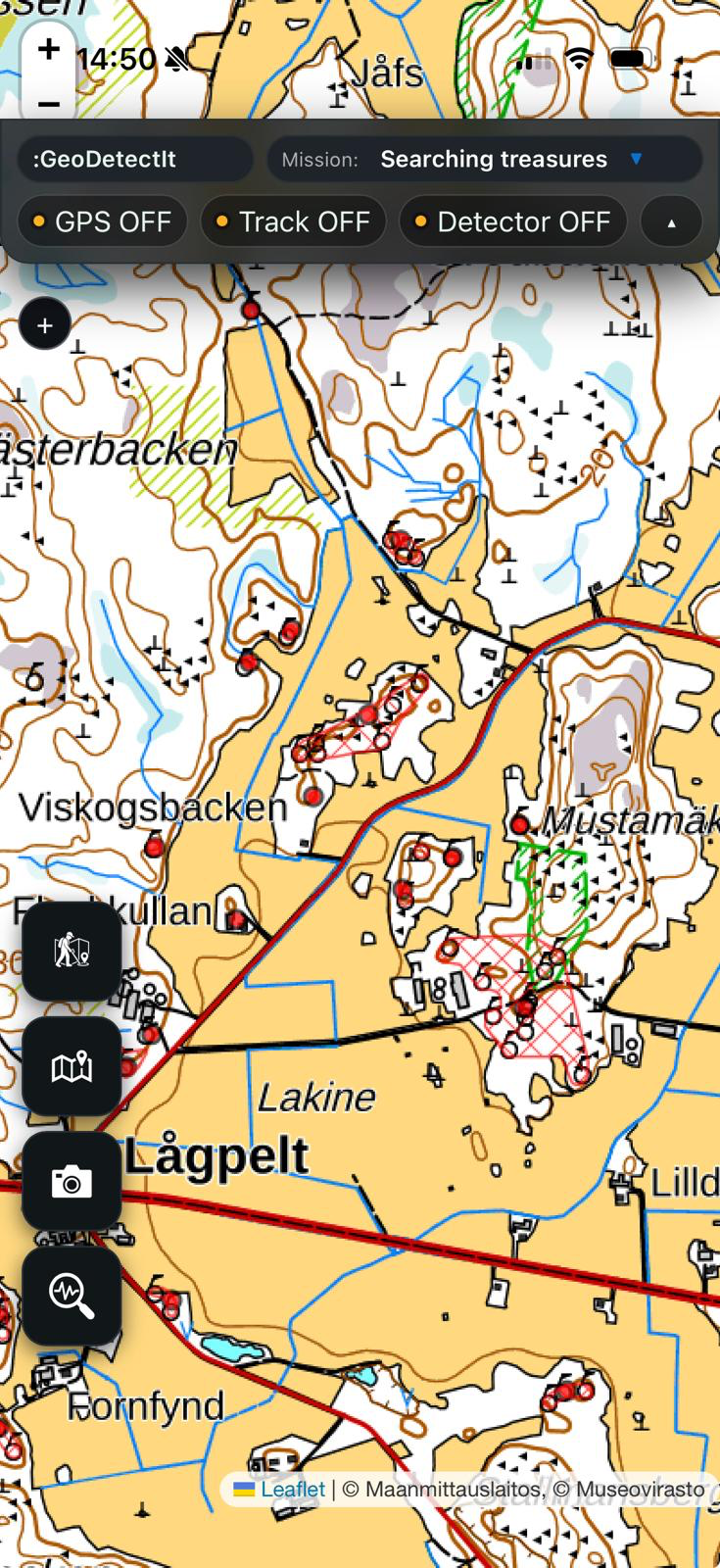 Field view in GeoDetectit