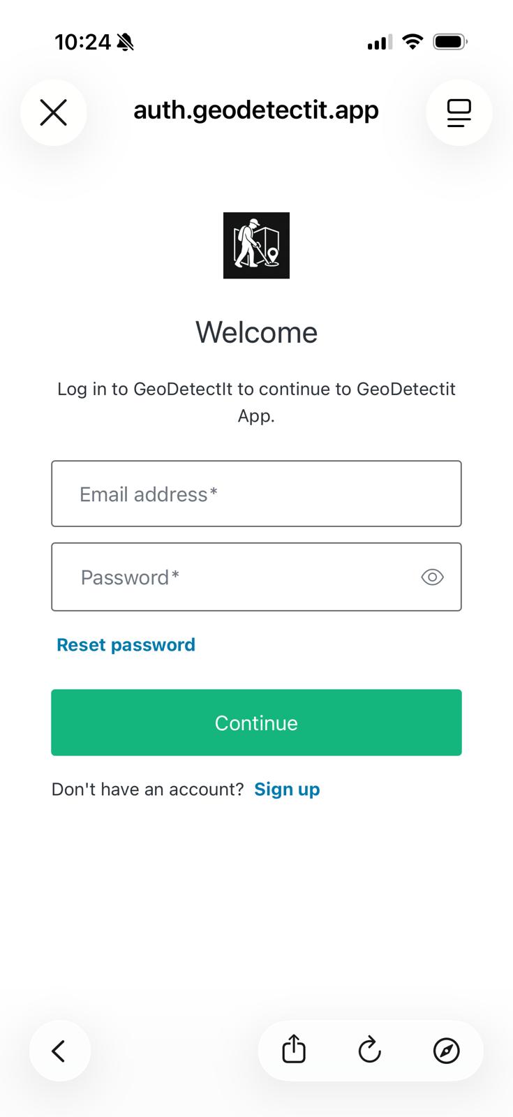 Login dialog example
