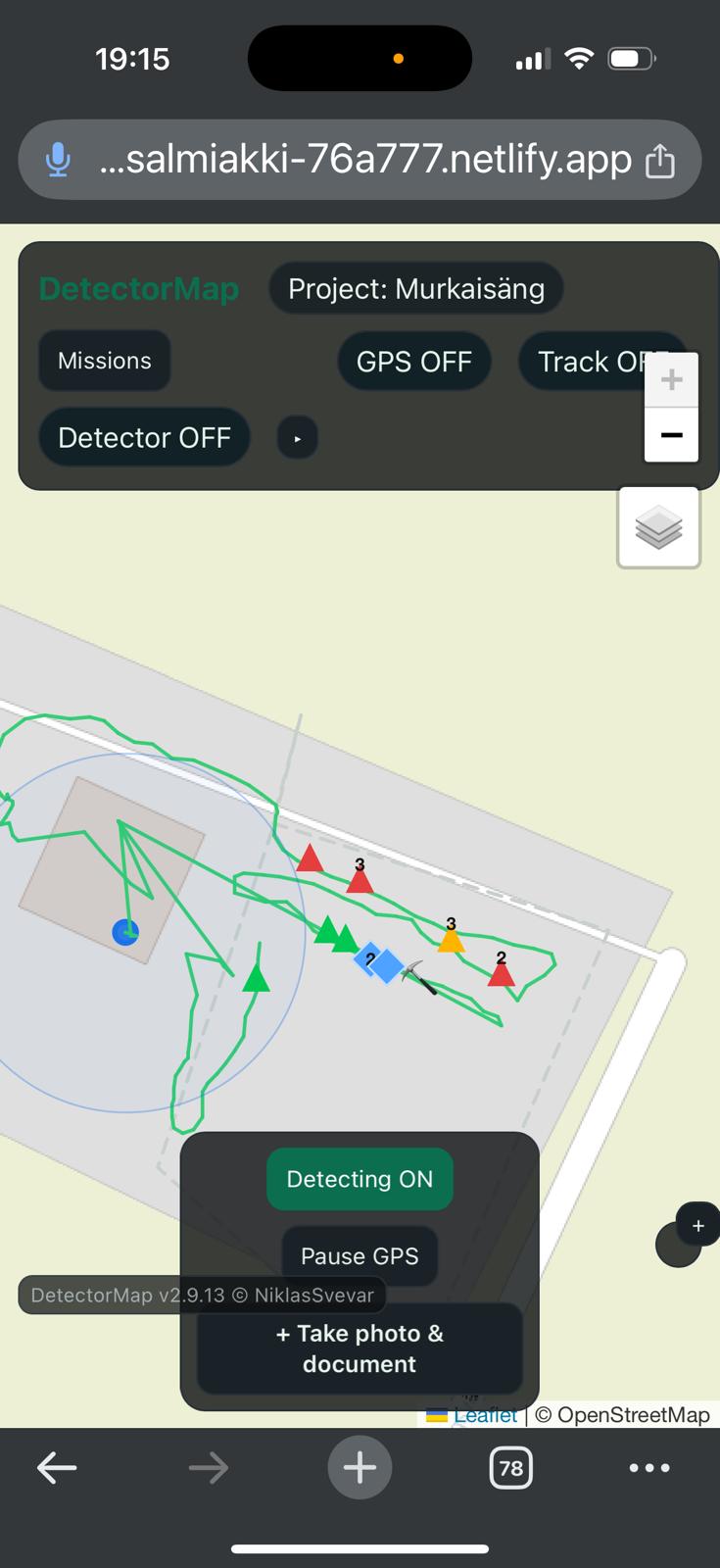 GeoDetectit photo documentation